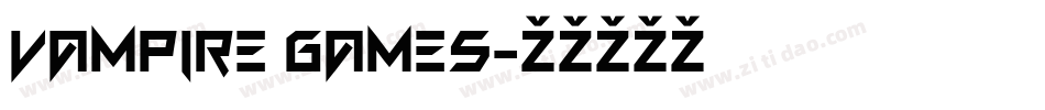 Vampire Games字体转换